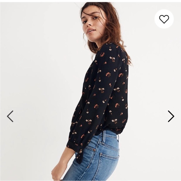 MADEWELL Wrap Floral Top - Picture 3 of 15